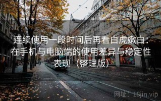 连续使用一段时间后再看白虎嫩白：在手机与电脑端的使用差异与稳定性表现（整理版）