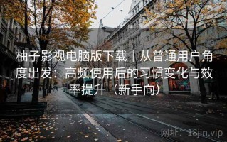 柚子影视电脑版下载｜从普通用户角度出发：高频使用后的习惯变化与效率提升（新手向）