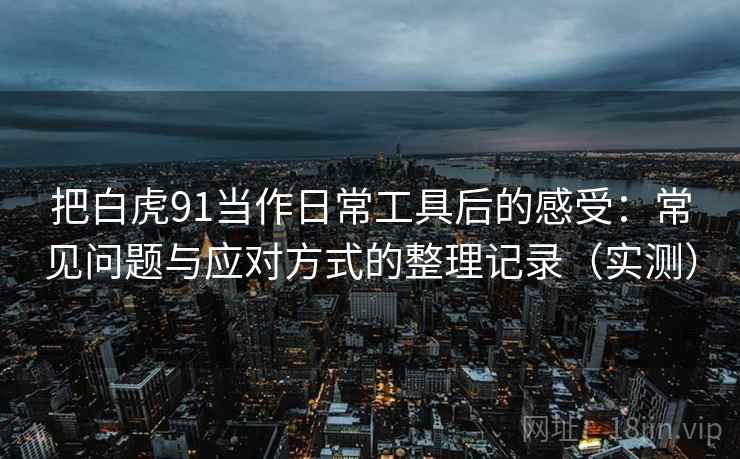 把白虎91当作日常工具后的感受：常见问题与应对方式的整理记录（实测）-第2张图片