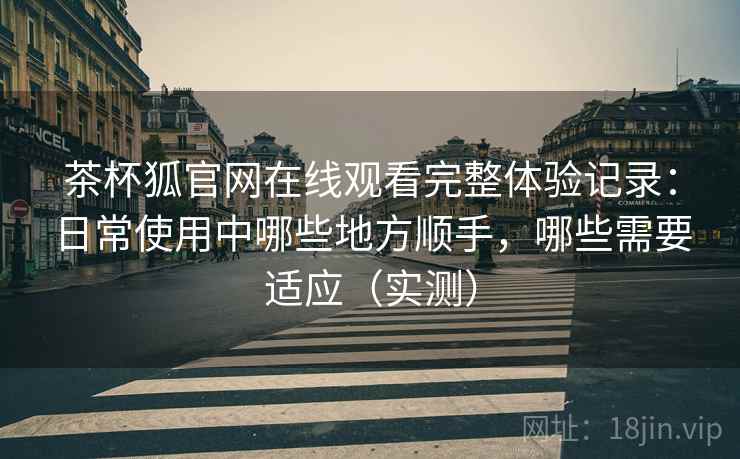 茶杯狐官网在线观看完整体验记录：日常使用中哪些地方顺手，哪些需要适应（实测）-第1张图片