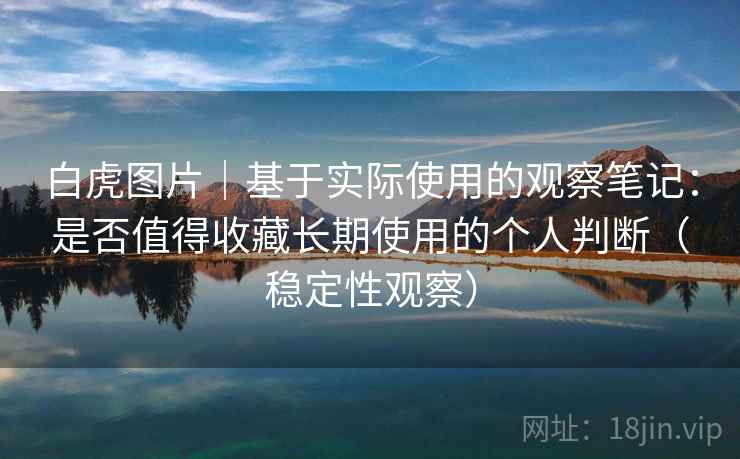 白虎图片|基于实际使用的观察笔记:是否值得收藏长期使用的个人判断(稳定性观察)-第1张图片 白虎图片|基于实际使用的观察笔记:是否值得收藏长期使用的个人判断(稳定性观察)-第1张图片