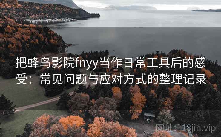 把蜂鸟影院fnyy当作日常工具后的感受：常见问题与应对方式的整理记录-第1张图片